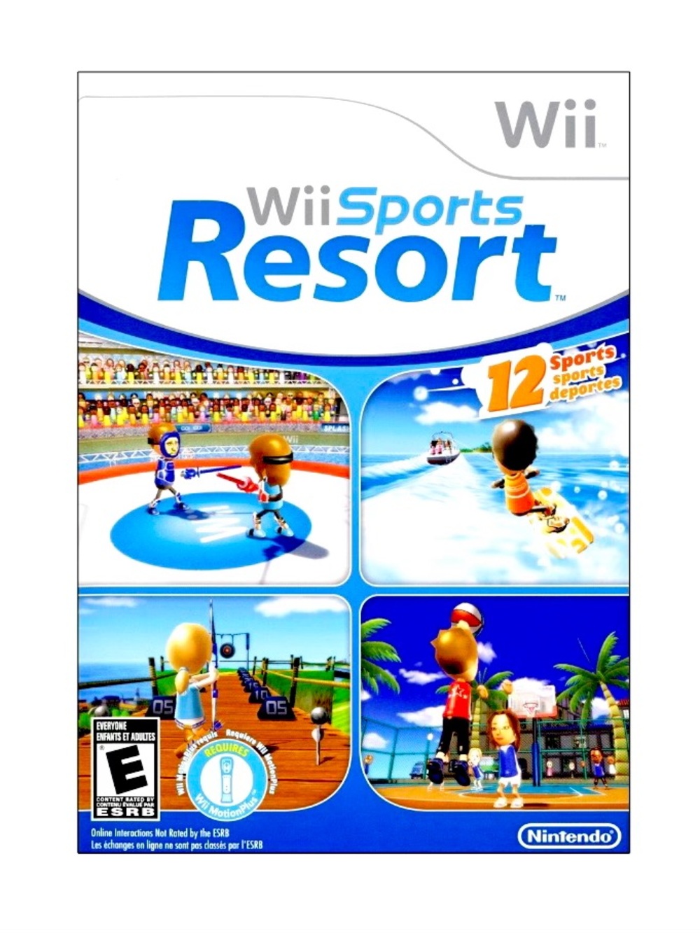 Wii Sports Resort (Nintendo Wii, 2009) - Case / Maunal Only